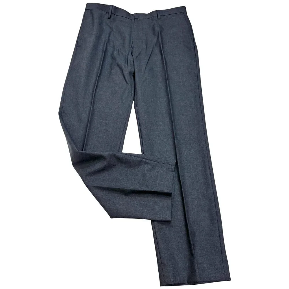 Banana Republic Charcoal Wool Tailored Slim Fit Dress Trouser‎